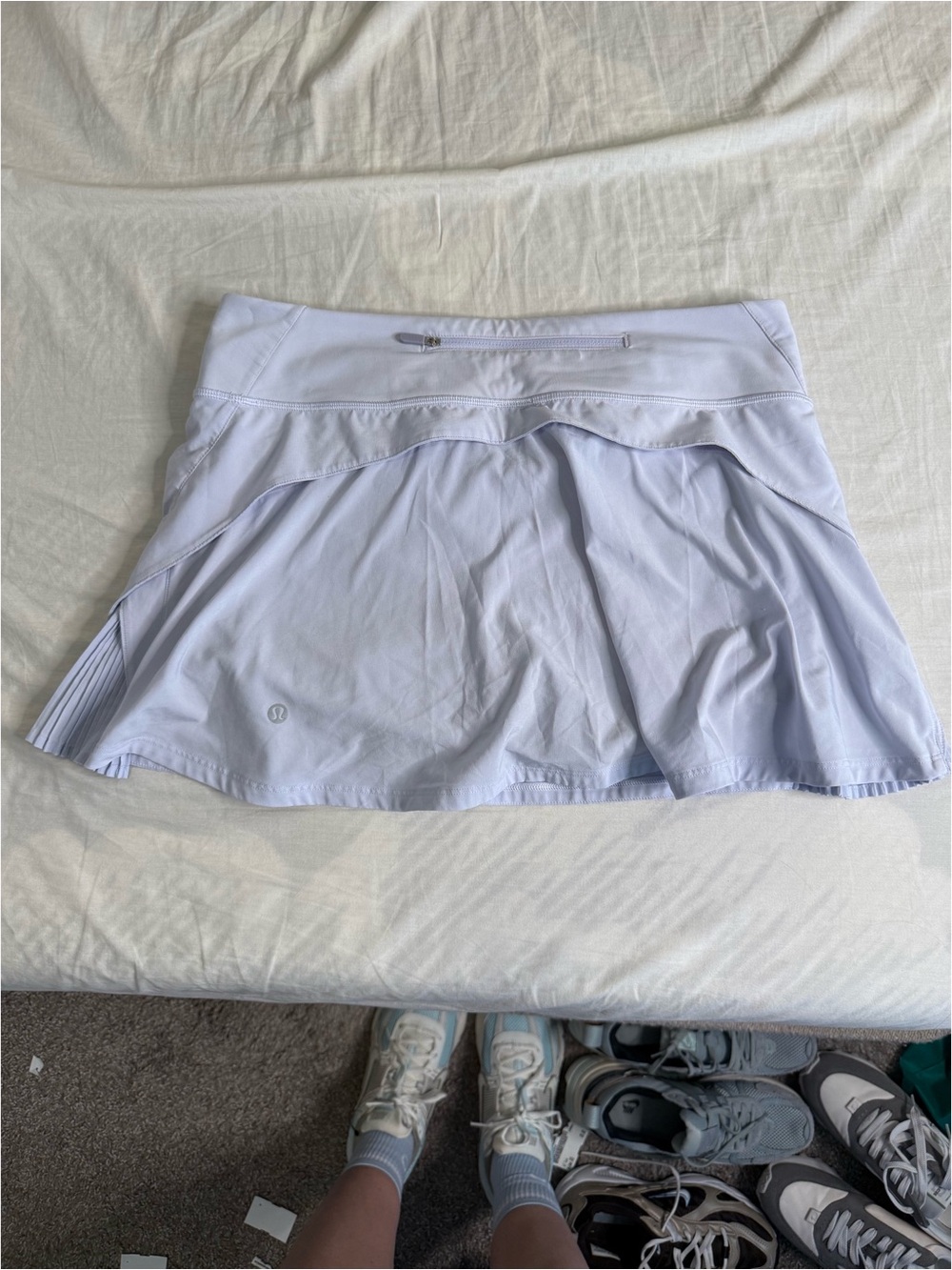 Light Lavender Athletic Skort with Hidden Pocket
